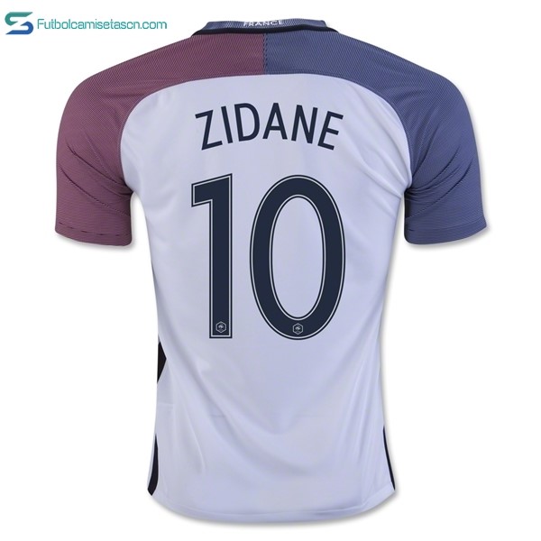 Camiseta Francia 2ª Zidane 2016